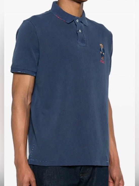 Polo Ralph Lauren Other - Polo by Ralph Lauren Men’s Navy Polo Bear - Motif Cotton Polo Shirt. Sz L